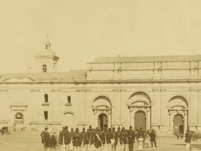 La catedral de Santiago hacia 1865