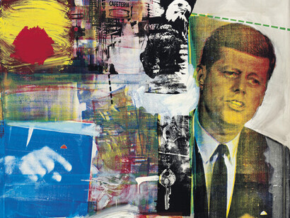 Robert Rauschenberg, “Buffalo II,” 1964, cortesía de Robert Rauschenberg Foundation, Nueva York, EE. UU