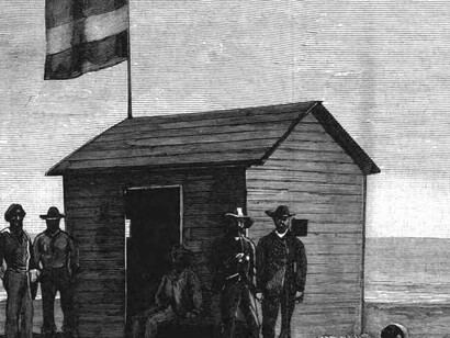 Image rendering Spanish occupation of Dakhla, 1885 publication in La Ilustración Española y Americana