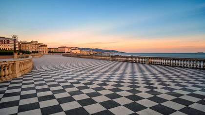 Piazza Mascagni, Livorno, Italia