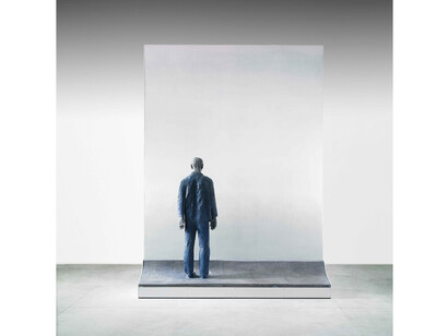 Giuliano Vangi, The Man, 2014, sculpture in painted resin, 363,5 x 263,5 x 65