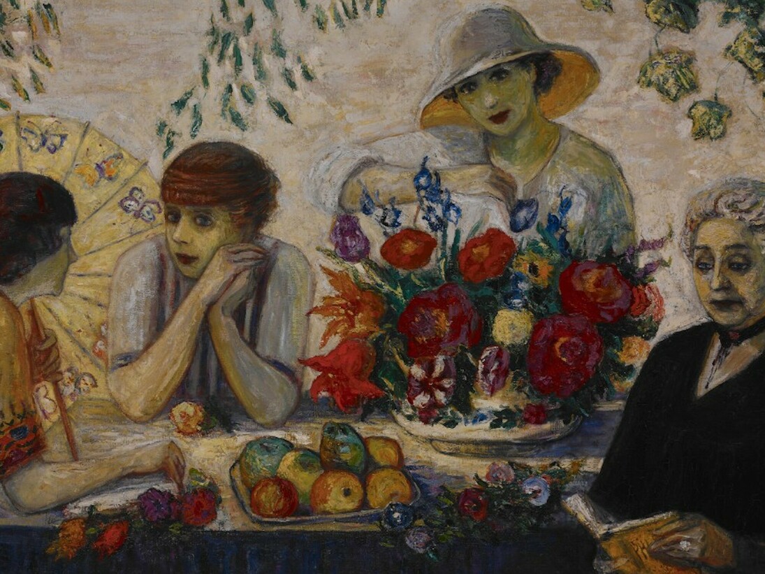 Florine Stettheimer, Painting Poetry, Exhibition view. Courtesy of Jewish Museum