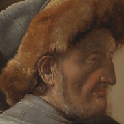 Monogrammist I.S. Der rätselhafte zeitgenosse von Rembrandt, kunstwerk in der ausstellung (detail). Mit freundlicher genehmigung der Serlachius-Museen