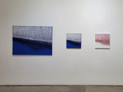 Kur Kyung-Ae, The moment color breathes, exhibition view. Courtesy of Galerie XII L.A.