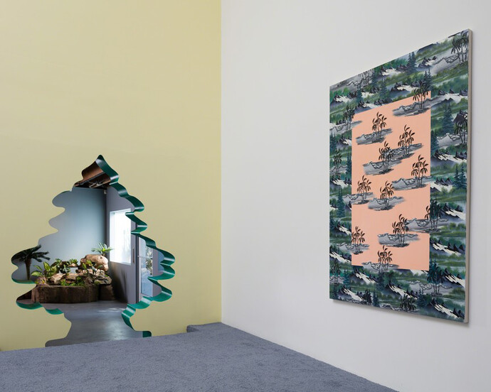 Misty Rock, Exhibition view. Courtesy of Anat Ebgi