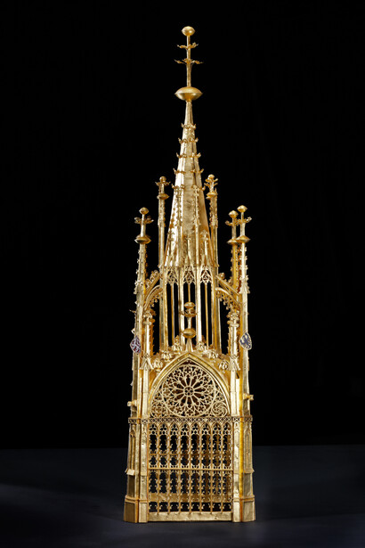 Master Wenceslas, gothic sacrament house,
1375. Courtesy of the Jewish Museum