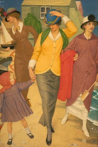 Joseph Edward Southall, *Along the Shore*, 1914