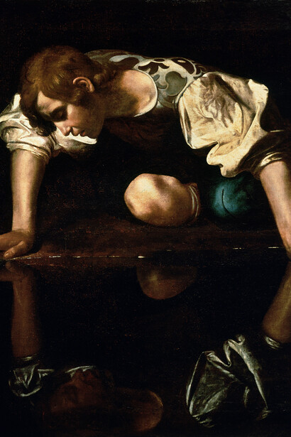 Narciso (1597-1599), Caravaggio, Galleria Nazionale d'Arte Antica, Roma, Palazzo Barberini