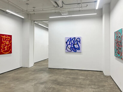 Mary Didoardo, Story line, exhibition view. Courtesy of Kathryn Markel Fine Arts