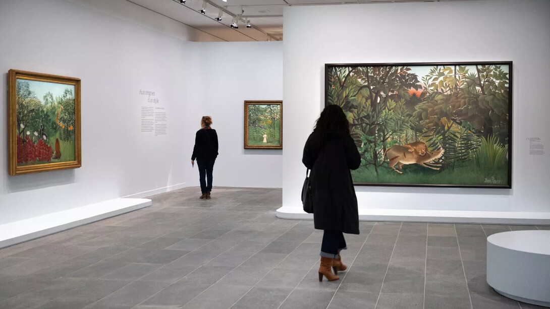 Henri Rousseau, L’ambition de la peinture, vue d'exposition. Avec l'aimable autorisation du Musée de l'Orangerie
