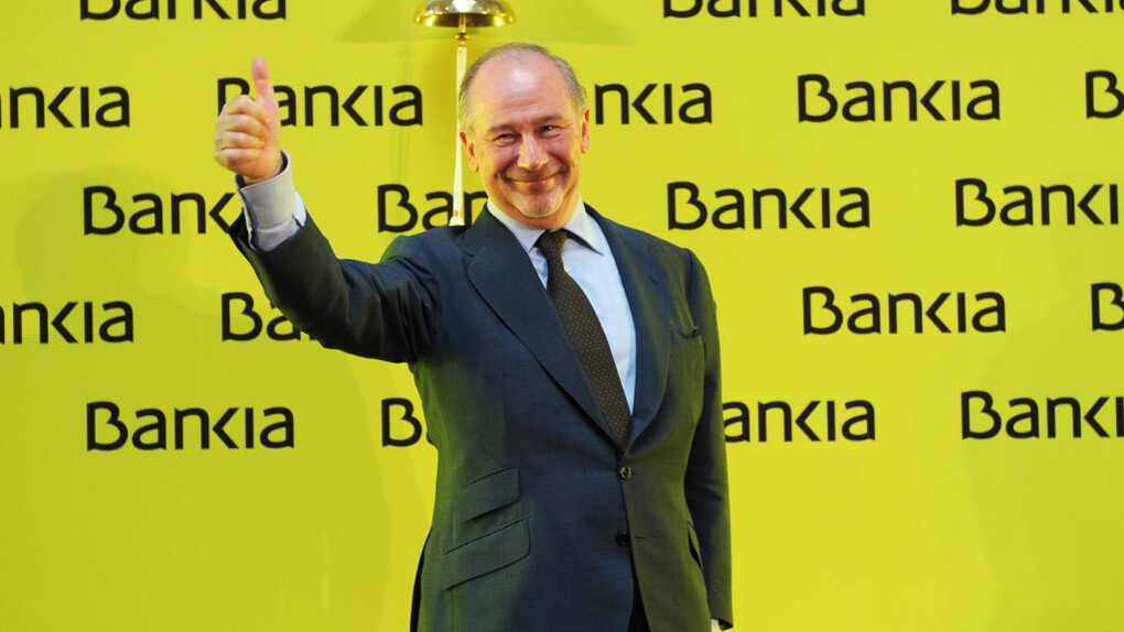 Rodrigo Rato más contento que unas pascuas en la salida de Bankia a bolsa en 2011