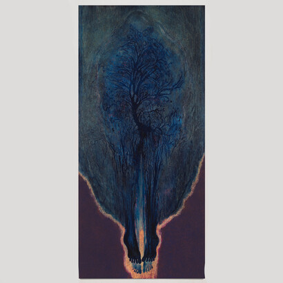 Ecstasy, 2019
colored pencil, pastel, acrylic and oil on canvas
102 x 47 inches (260 x 119 cm)
Courtesy the artist and Peter Blum Gallery, New York