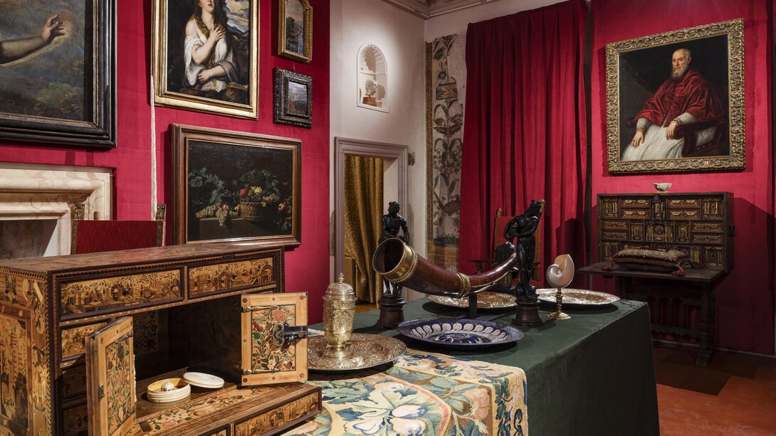 A cabinet of 
wonders. A celebration of art in nature, vista della mostra. Per gentile concessione dei Musei Archeologici Nazionali di Venezia e della Laguna