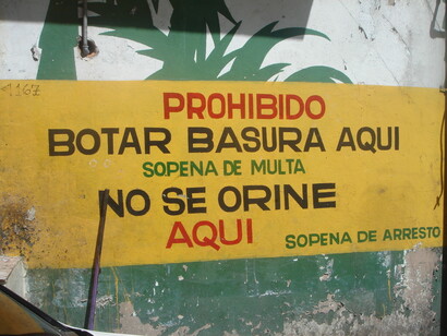 Panamá. Señal callejera. Foto: Fernando Miguel