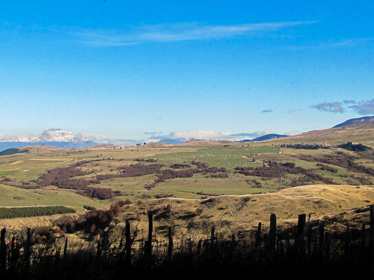 Vista natural entre Coyhaique y los Andes, Chile