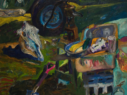 Jack Beal, The pump, 1963. Courtesy of George Adams Gallery 