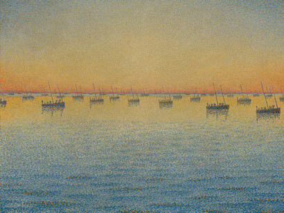 Sol poniéndose, pesca de sardinas, adagio, Opus 221, Paul Signac