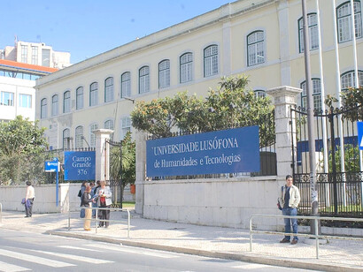Universidade Lusófona, Centro Universitário de Lisboa, Portugal, onde foi exibido o filme