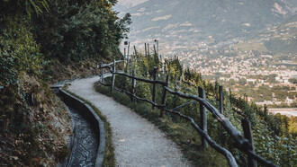 Waalweg di Marlengo che con i suoi 13 km è anche il più lungo dell'Alto Adige