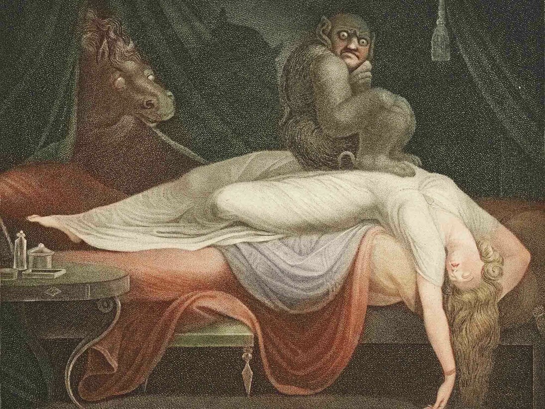 Füssli, Nightmare, 1782, Eau-forte en couleurs © BnF