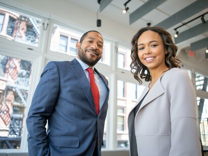 Businessman and woman. It seems like a price women have to pay for being a woman thriving in male environments