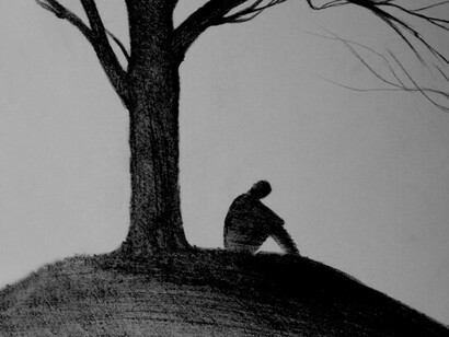 Être triste c’est la grande douleur en face de l’abrupt, même si cela a été pressenti ou attendu