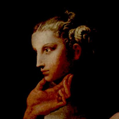 Penélope, detalle, por Francesco Primaticcio