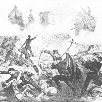 Escena de la batalla de Rivas, Nicaragua. Fuente: Frank Leslie᾽s Illustrated Newspaper