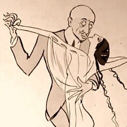 Caricatura di Gabriele d'Annunzio
