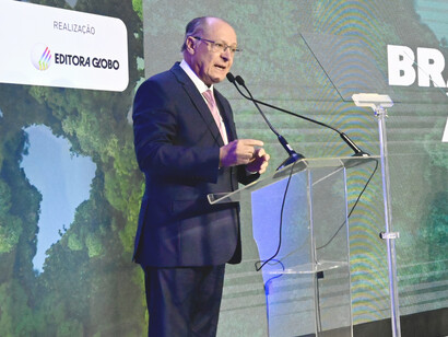 Vice President of the Republic Geraldo Alckmin during the Opening of the 2nd edition of the project “Brazil Towards Cop 30" in São Paulo, Brazil, 2024