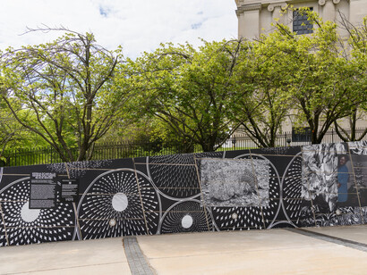 Keisha Scarville, Where salt meets black water, exhibition view. Courtesy of Brooklyn Museum