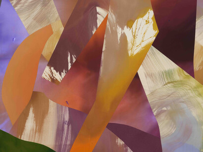 Heather Day, Blue distance (detail). Courtesy of Berggruen Gallery