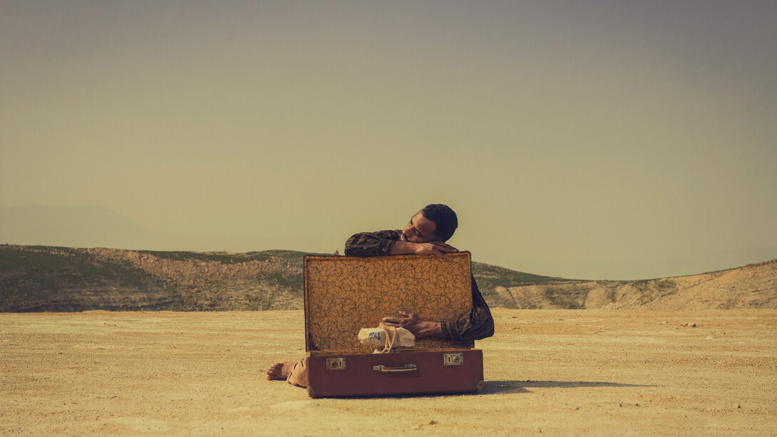 Yaqeen Yamani, Suitcase no. 2, 2022. Courtesy of Ramallah Art Fair