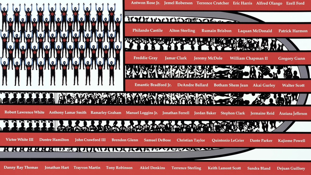 Carolyn Mazloomi, Hands up...don't shoot, 2020. Courtesy of Change Makers