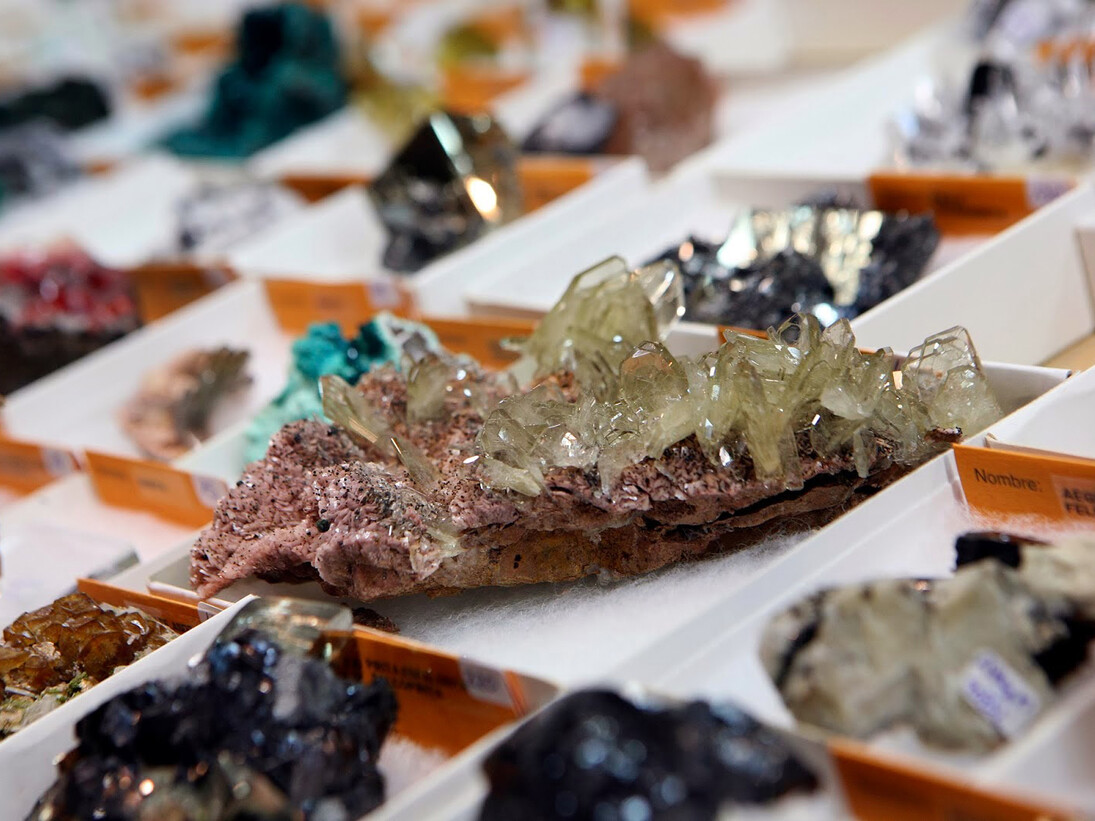 Piezas expuesta en anteriores ediciones de Expominer