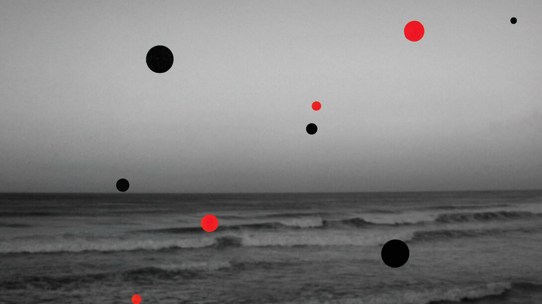 Shen Wei, Sea, 2014, Acrylic on archival pigment print, 24 x 30 in