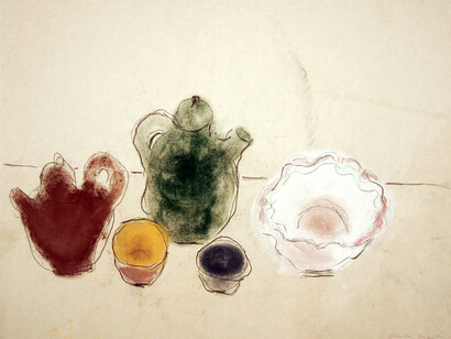 Isabella Ducrot, pastel and pigment on chinese paper, 54 x 65 cm