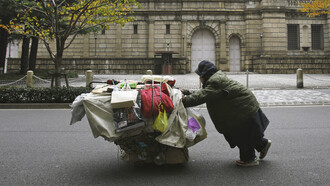 In the alleviation of poverty, poor people only acquire the right to survive
