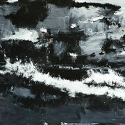 John Virtue (b. 1947), No. 13, 2011-2013, Acrylic on canvas, 2743.2 x 3962.4 mm