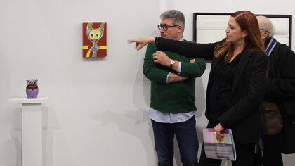 Monica Villa, Inaugurazione della mostra Real Art, 2020