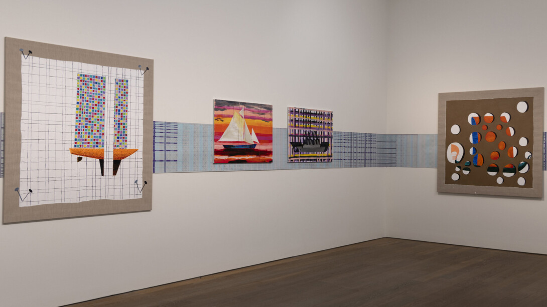 Lubaina Himid et Magda Stawarska, vue de l'exposition. Avec la courtoisie du Mudam