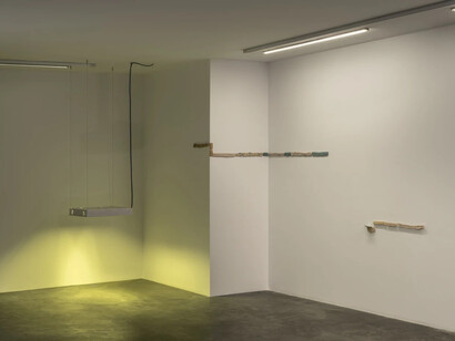 Gülşah Mursaloğlu, Downtime, spread too thin, exhibition view. Courtesy of Sanatorium Gallery