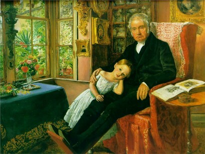 John Everett Millais, *James Wyatt and His Granddaughter Mary*, 1849