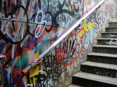 Londres. Entrada al Banksy Tunnel