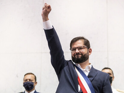 Gabriel Boric Font, político chileno y egresado en la carrera de Derecho. Actualmente es el presidente de Chile desde el 11 de marzo de 2022