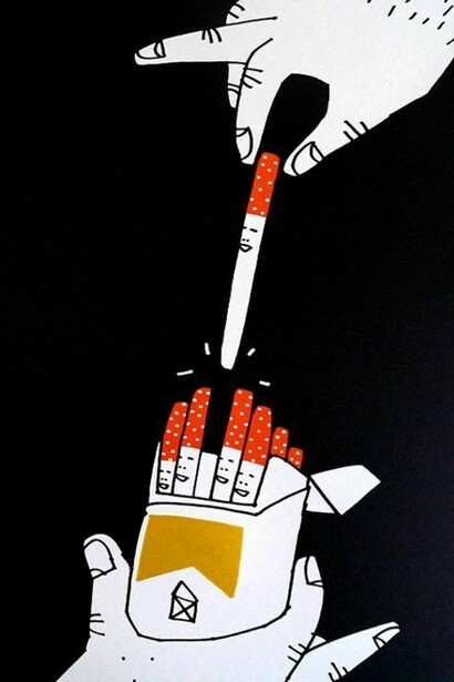 Kid Acne “The Chosen One” (2013), 3 color screen print, Edition of 30; signed & embossed, 14″ x 19″ (35 x 48cm)