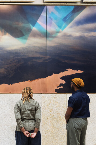 Sky Hopinka, Red metal dust, exhibition view. Courtesy of Barnes Foundation