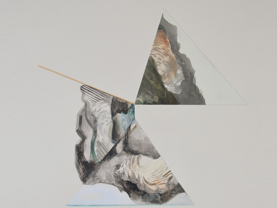 Merlin Ramos, To Tesselate, 2015, 49 x 54 cm, Mixed Water-Based Media on Rosapina Paper