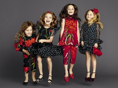 Dolce&Gabbana. Imagen de promoción de la colección verano 2015 para niños