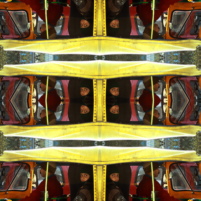 Sagar Shiriskar, Boy in an Auto-Rickshaw  Saket, Delhi, 2012 